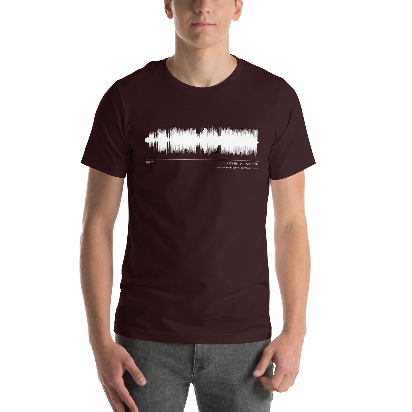 Joey Wit - Unisex T-shirt - Rose Gold #07 A Point of No Return (audio wave)