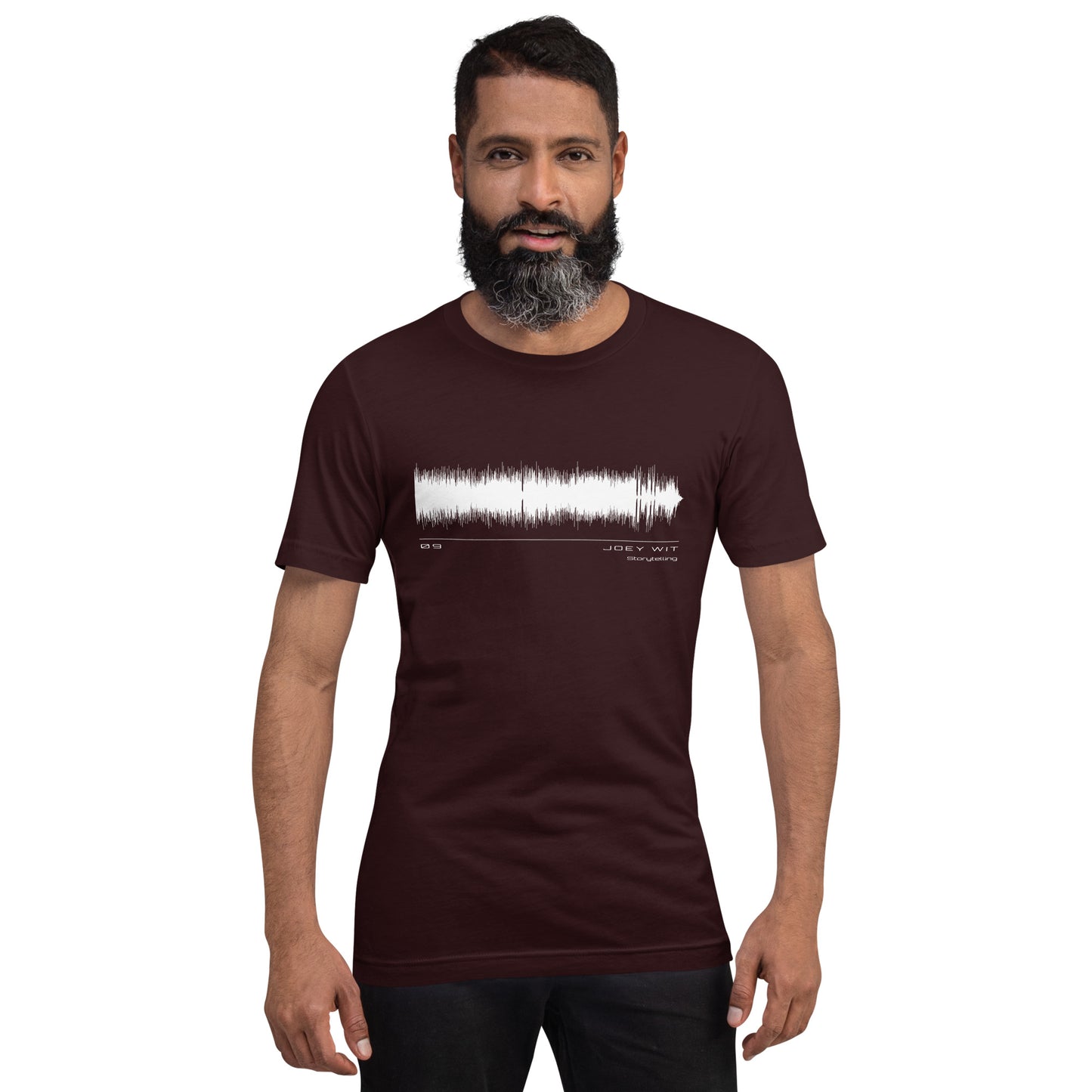 Joey Wit - Unisex T-shirt - Rose Gold #09 Storytelling (audio wave)