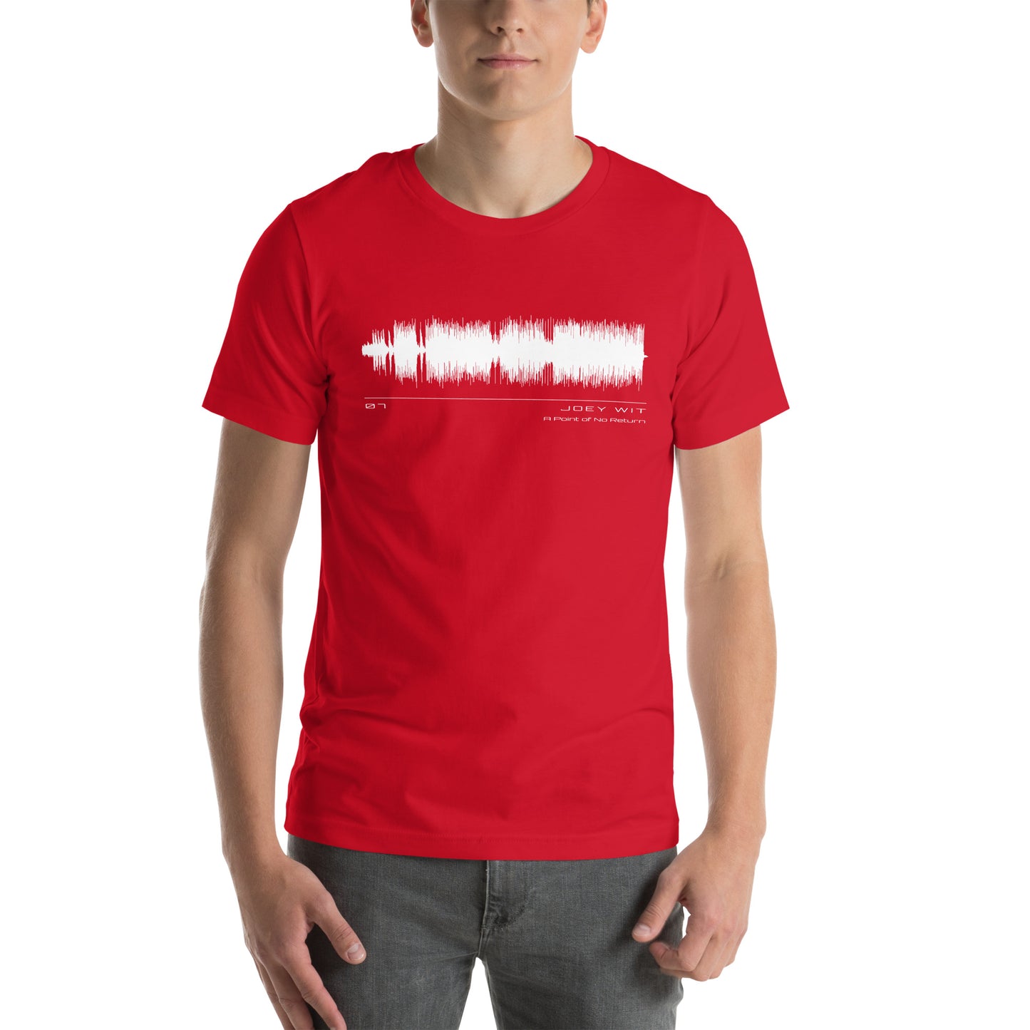 Joey Wit - Unisex T-shirt - Rose Gold #07 A Point of No Return (audio wave)
