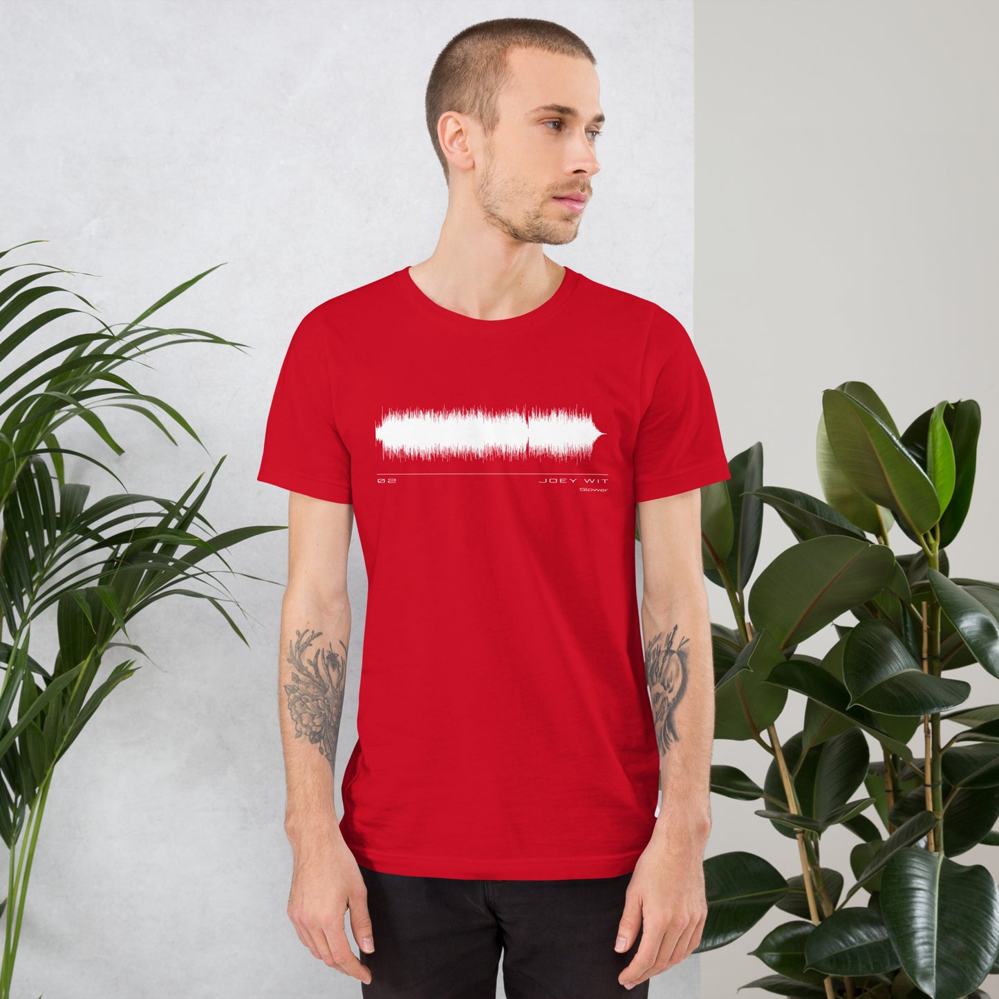 Joey Wit - Unisex T-shirt - Rose Gold #02 Slower (audio wave)
