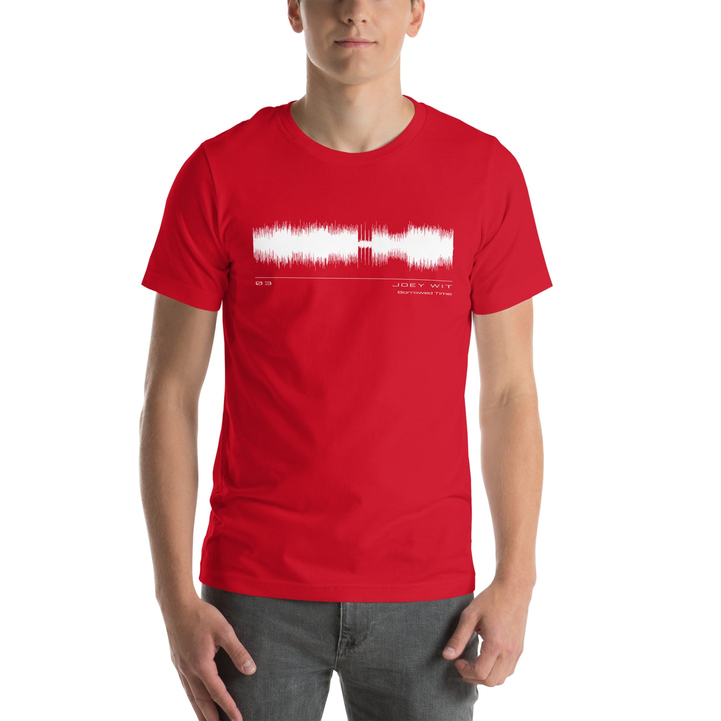 Joey Wit - Unisex T-shirt - Rose Gold #03 Borrowed Time (audio wave)