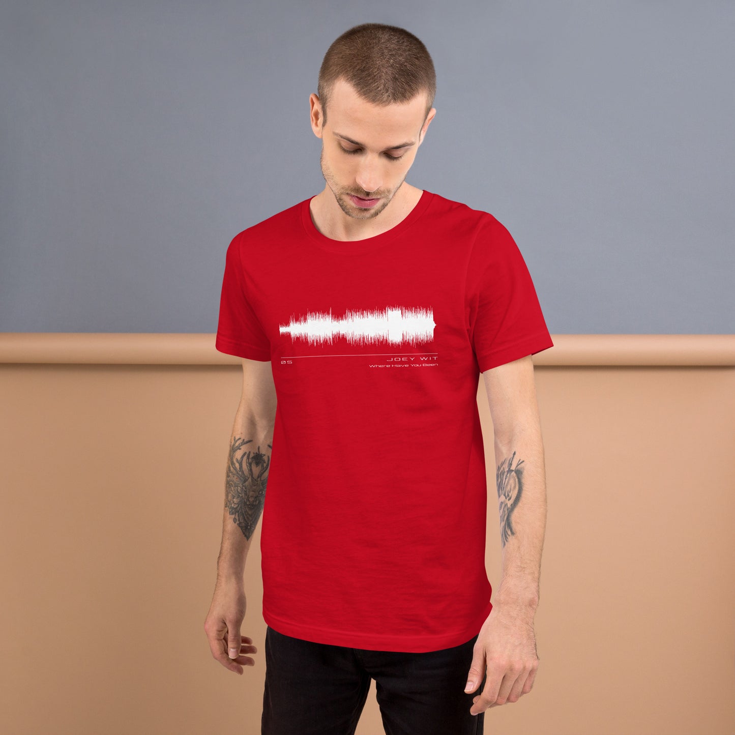 Joey Wit - Unisex T-shirt - Rose Gold #05 Where Have You Been (audio wave)