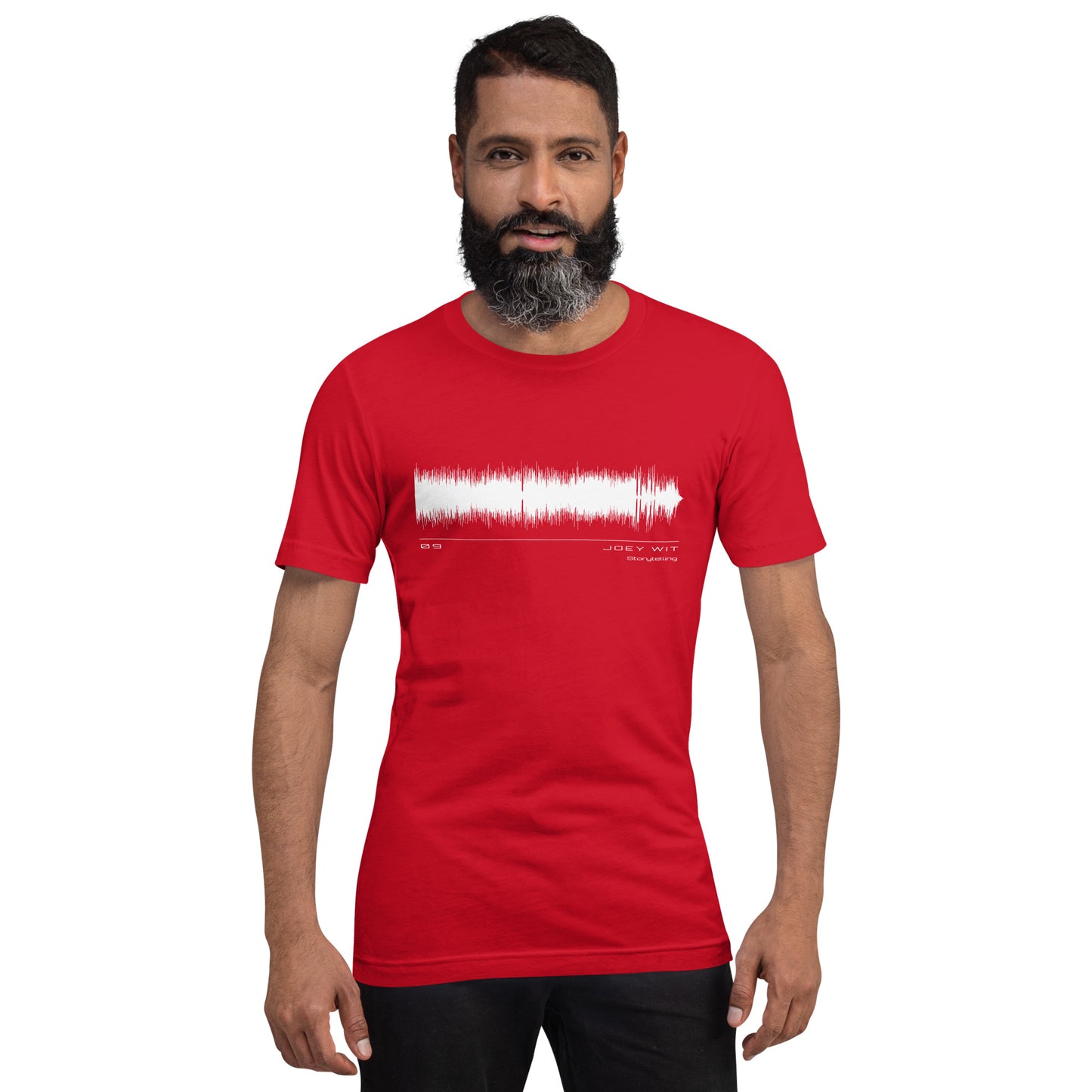 Joey Wit - Unisex T-shirt - Rose Gold #09 Storytelling (audio wave)