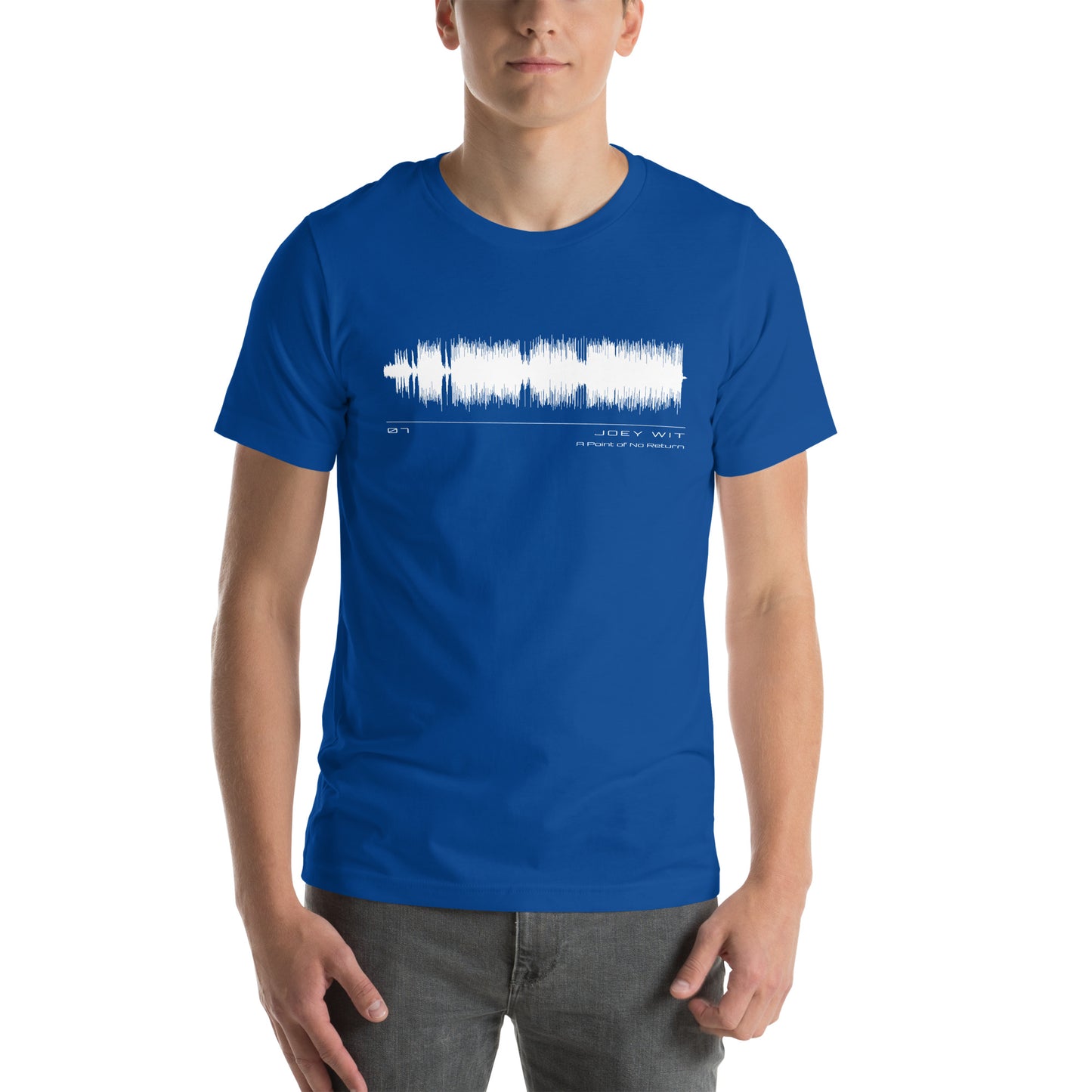 Joey Wit - Unisex T-shirt - Rose Gold #07 A Point of No Return (audio wave)