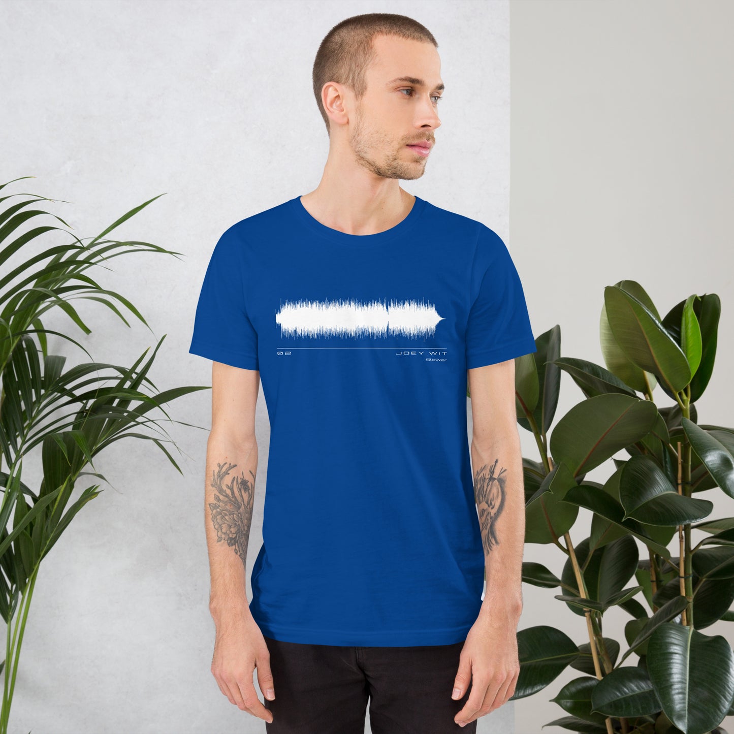Joey Wit - Unisex T-shirt - Rose Gold #02 Slower (audio wave)
