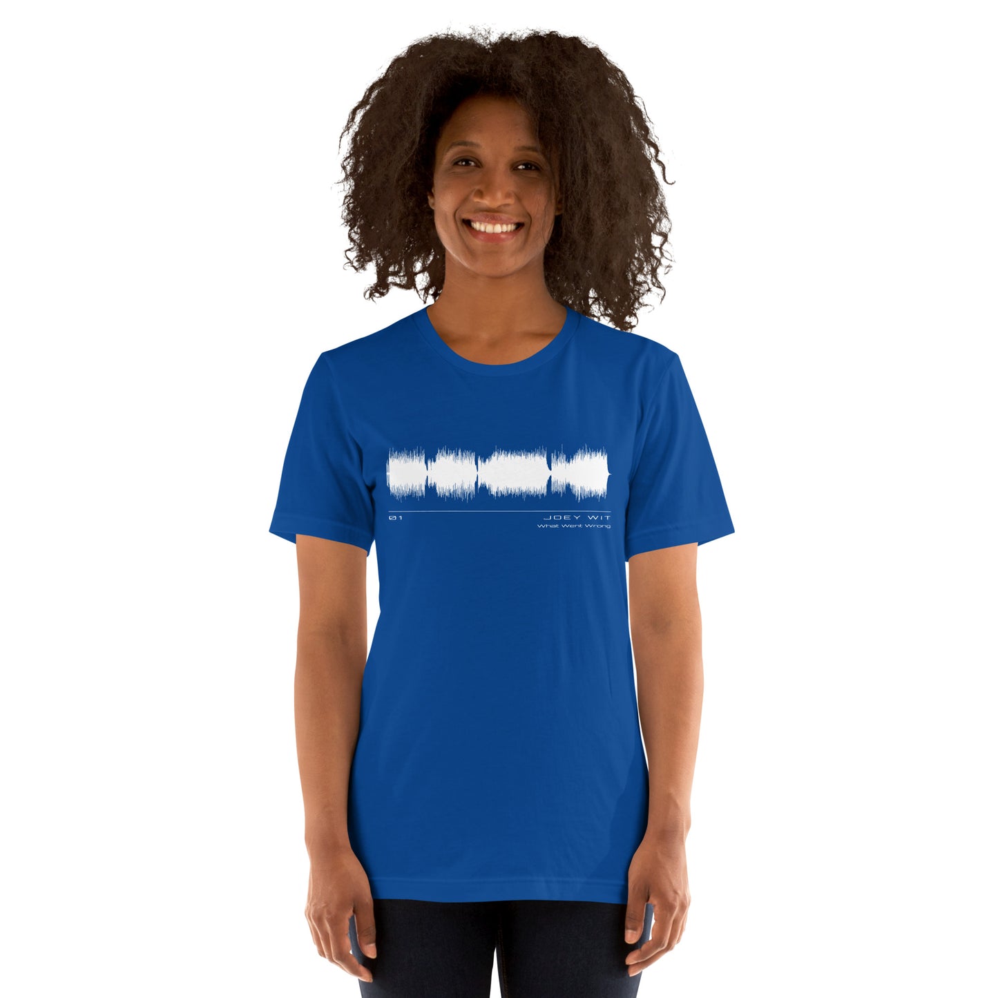 Joey Wit - Unisex T-shirt - Rose Gold #01 What Went Wrong (audio wave)