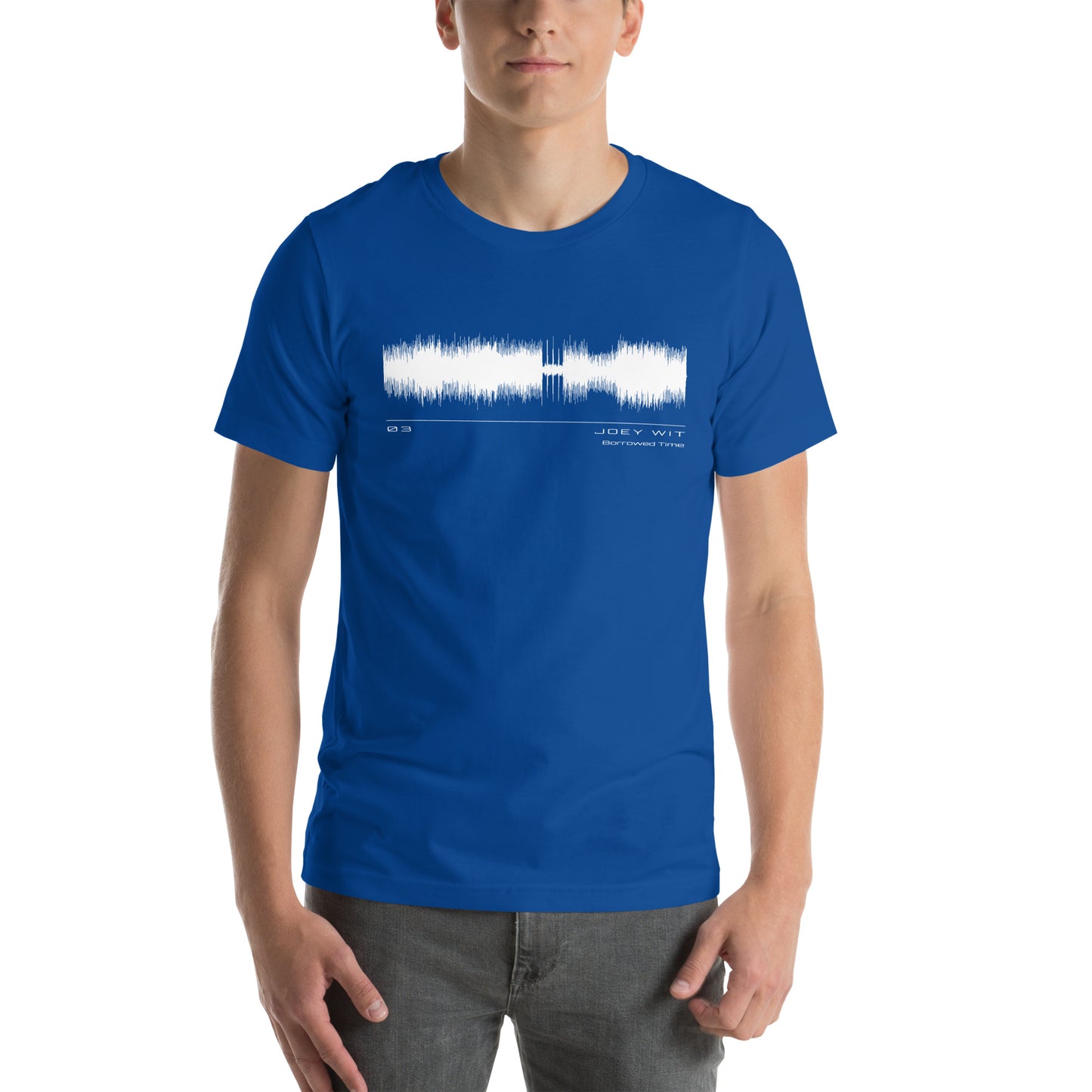 Joey Wit - Unisex T-shirt - Rose Gold #03 Borrowed Time (audio wave)