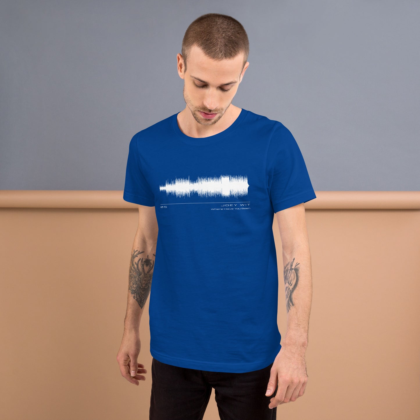 Joey Wit - Unisex T-shirt - Rose Gold #05 Where Have You Been (audio wave)