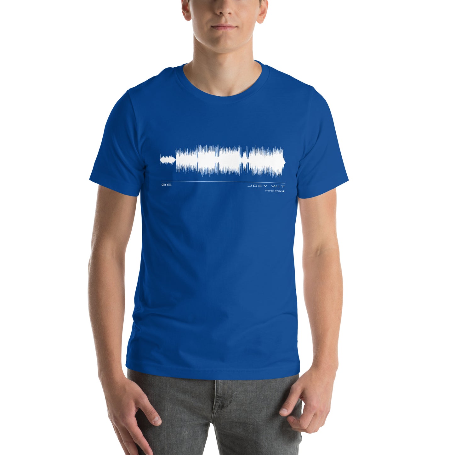 Joey Wit - Unisex T-shirt - Rose Gold #06 Fire Pilot (audio wave)