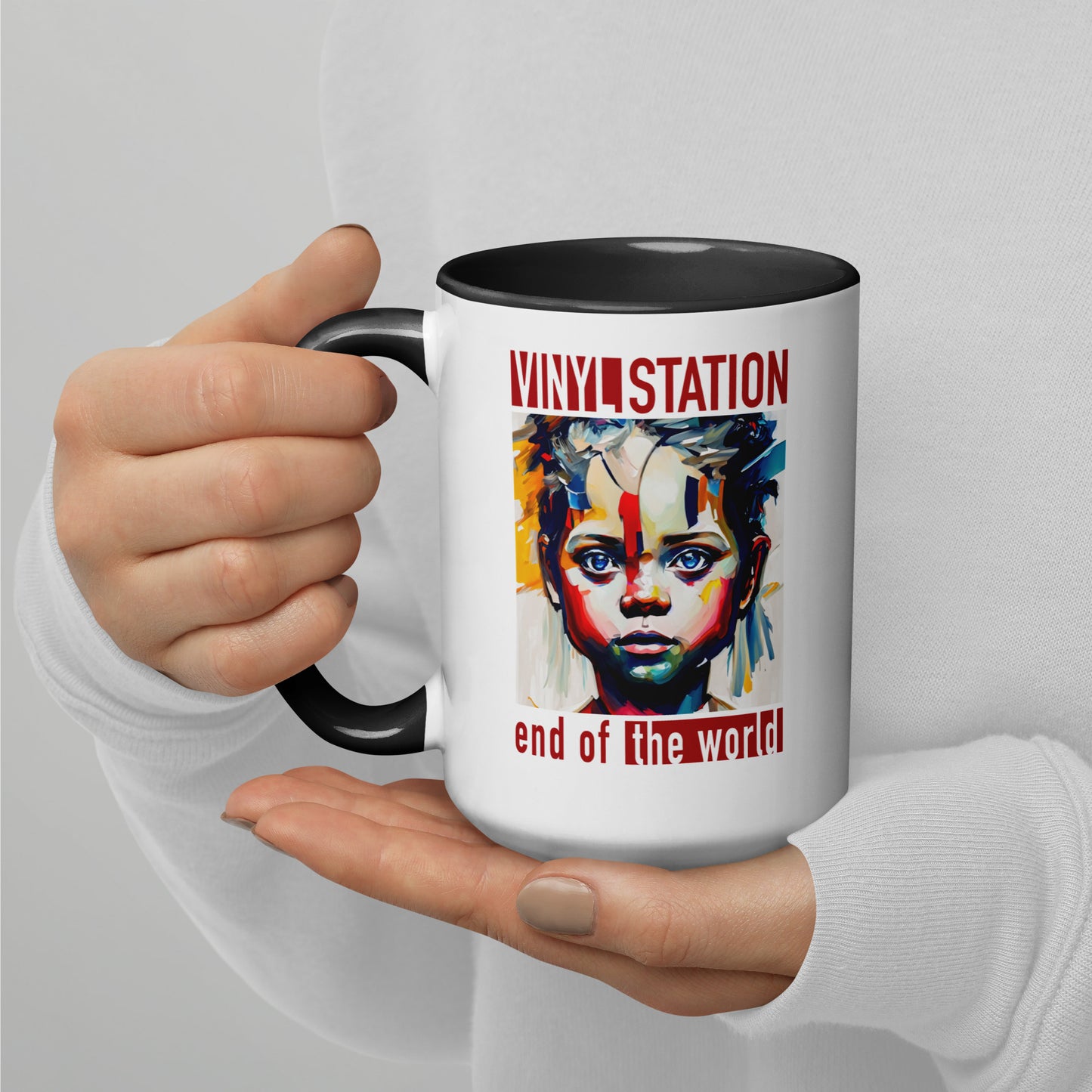Vinyl Station - Mug with Color Inside - End of the World