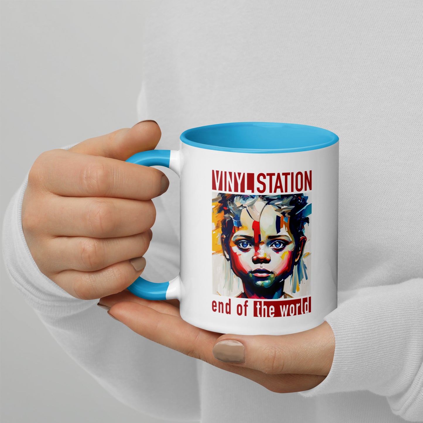 Vinyl Station - Mug with Color Inside - End of the World