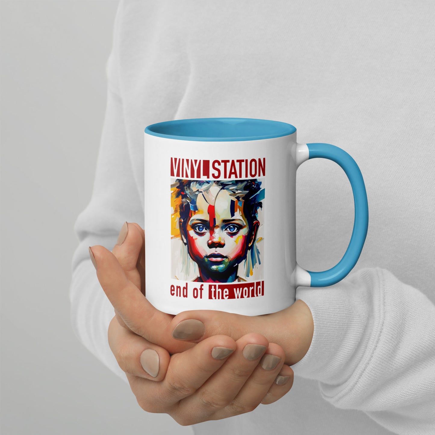 Vinyl Station - Mug with Color Inside - End of the World