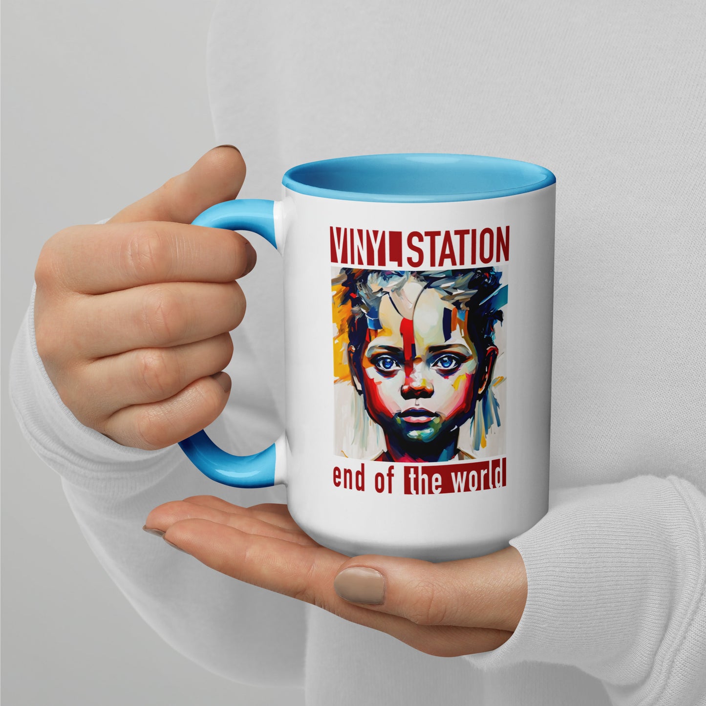 Vinyl Station - Mug with Color Inside - End of the World