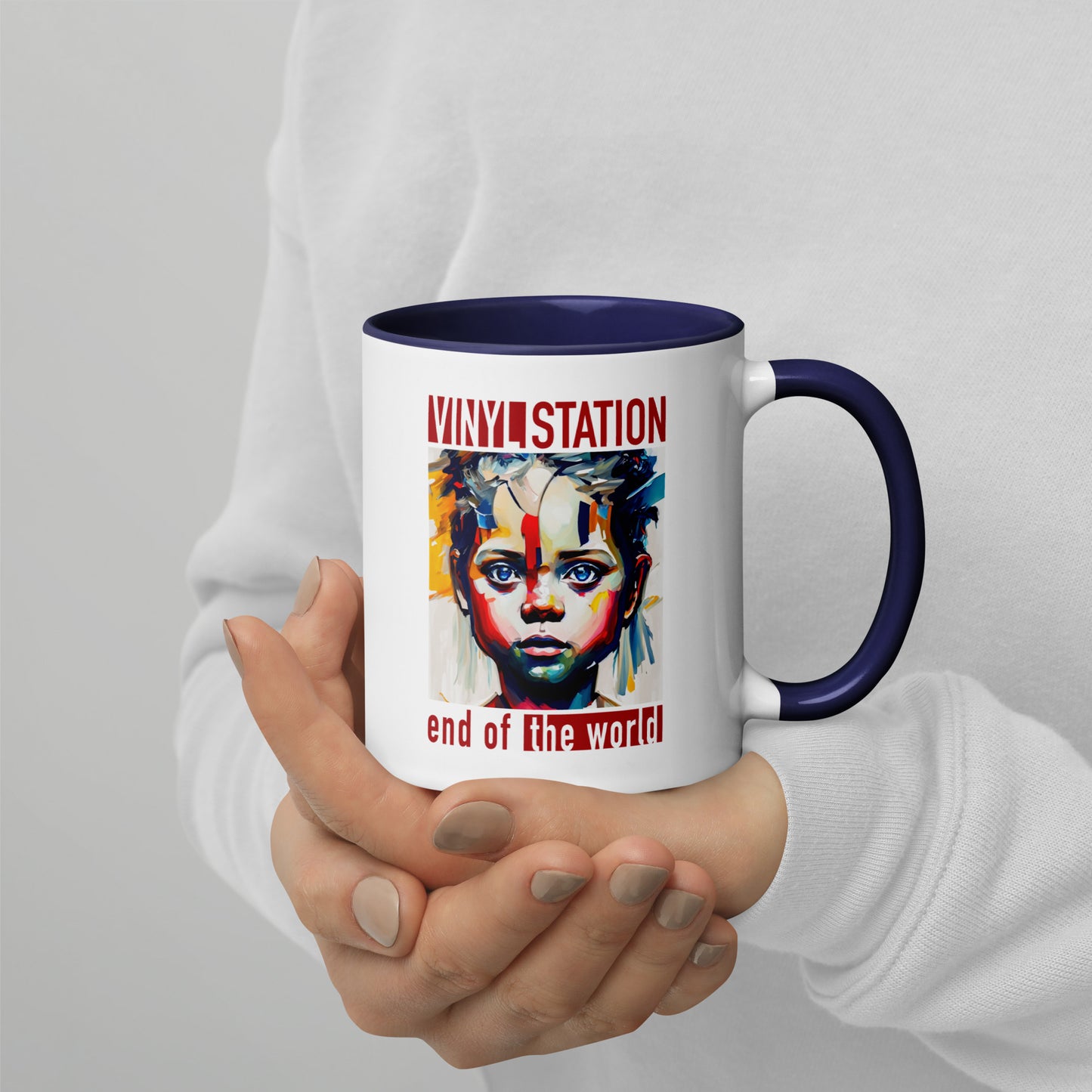 Vinyl Station - Mug with Color Inside - End of the World
