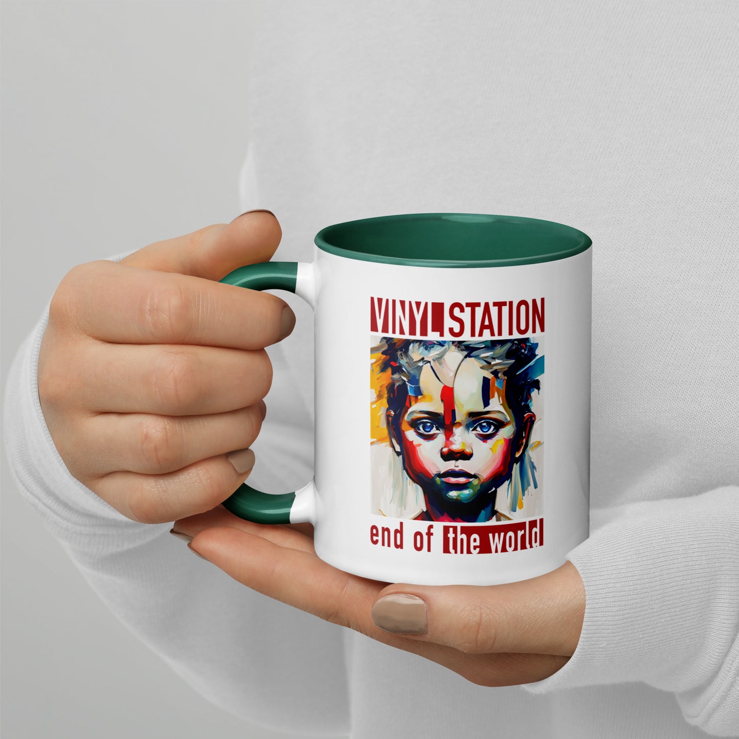 Vinyl Station - Mug with Color Inside - End of the World
