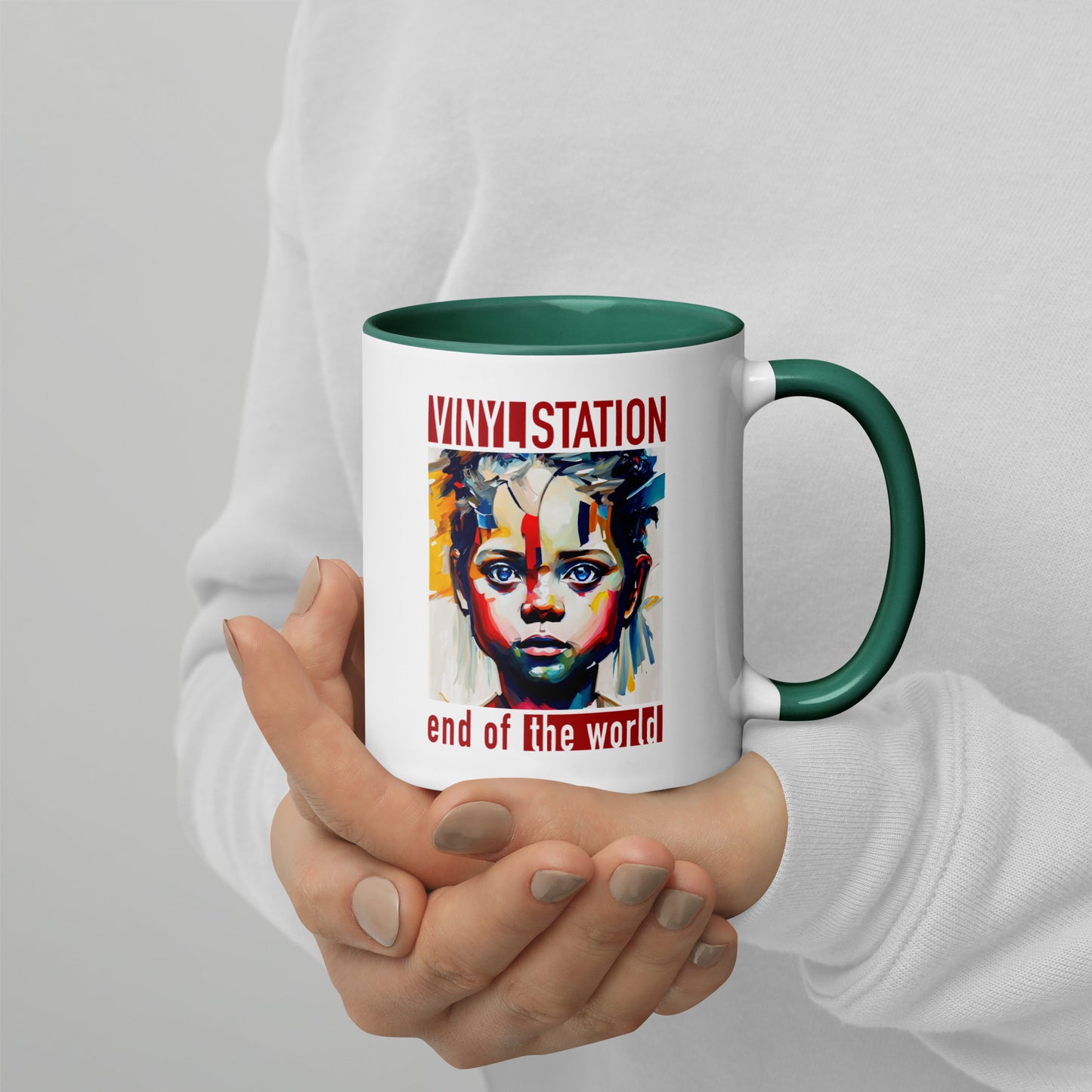 Vinyl Station - Mug with Color Inside - End of the World