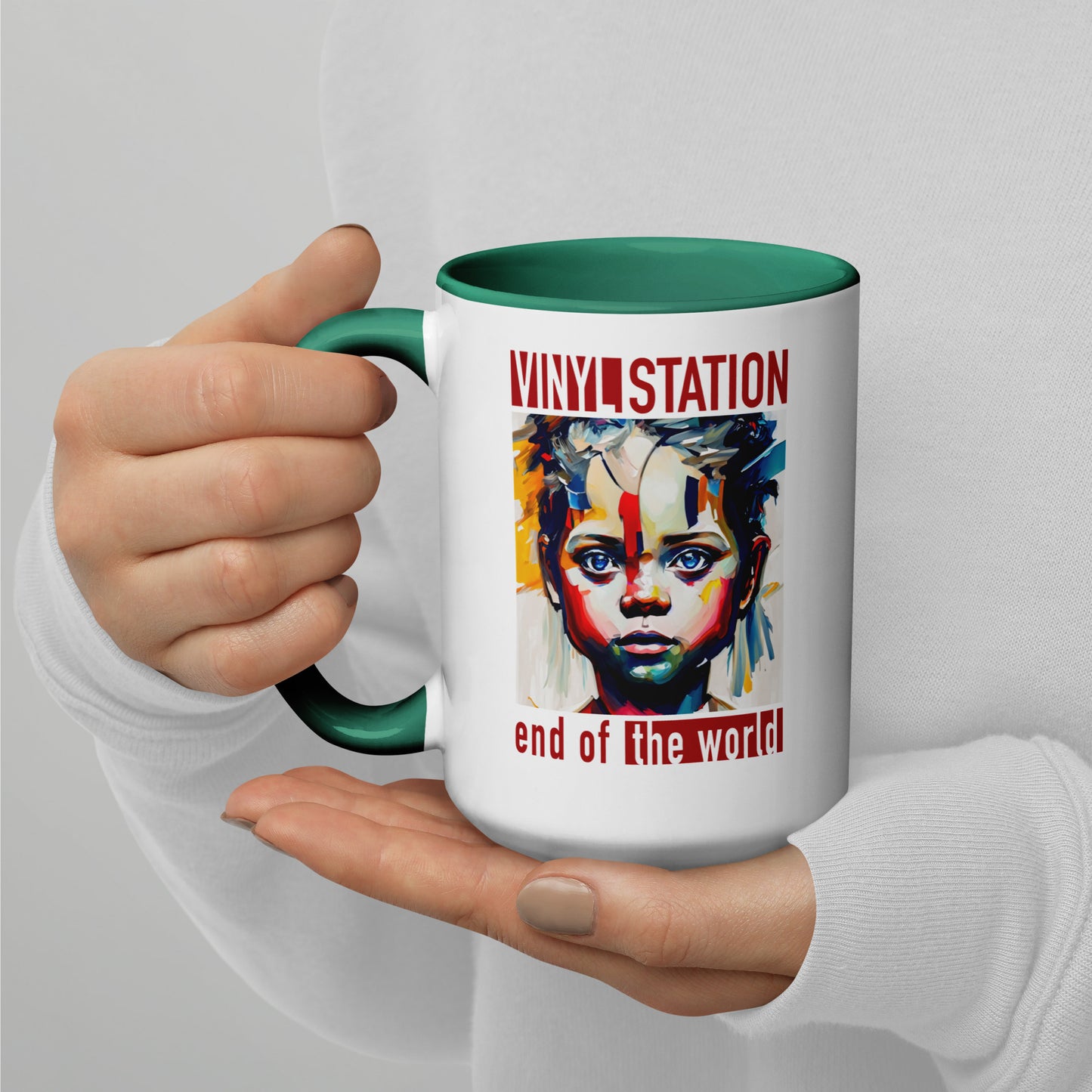 Vinyl Station - Mug with Color Inside - End of the World