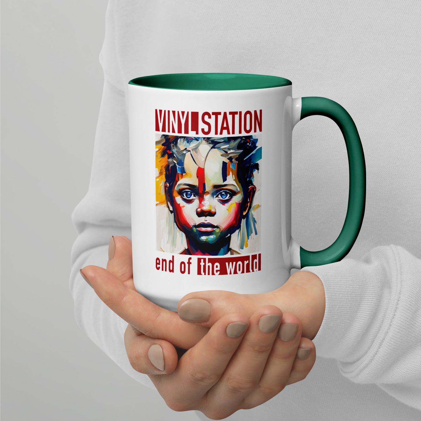 Vinyl Station - Mug with Color Inside - End of the World
