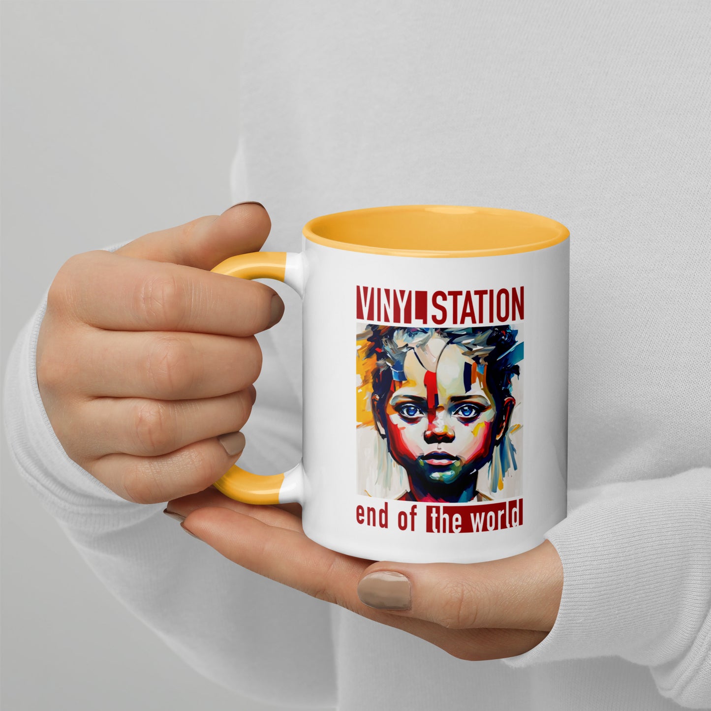 Vinyl Station - Mug with Color Inside - End of the World