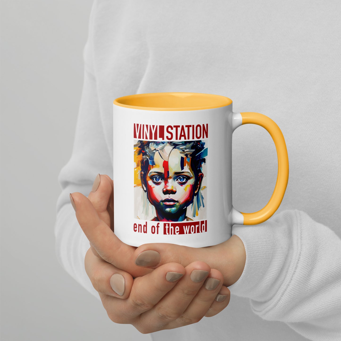 Vinyl Station - Mug with Color Inside - End of the World
