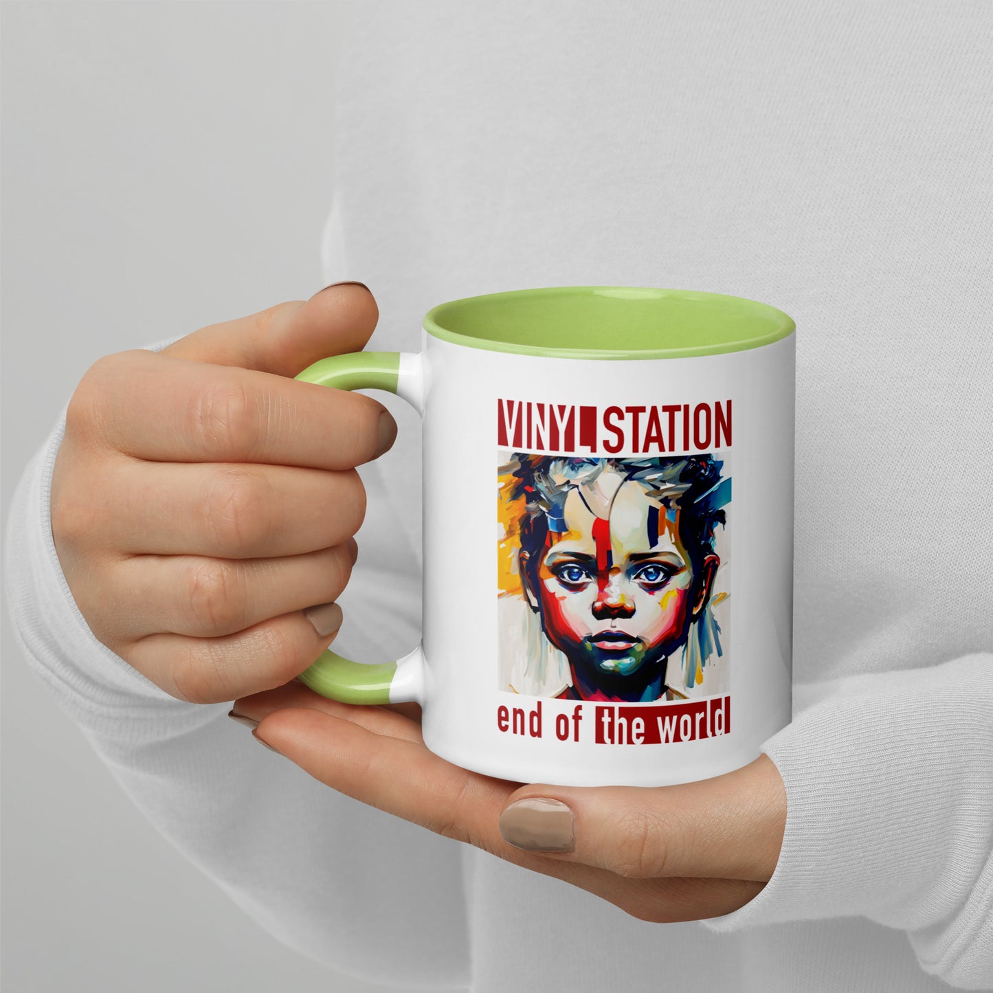 Vinyl Station - Mug with Color Inside - End of the World