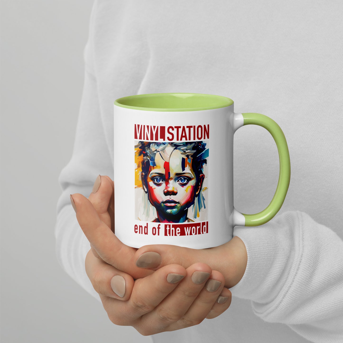 Vinyl Station - Mug with Color Inside - End of the World