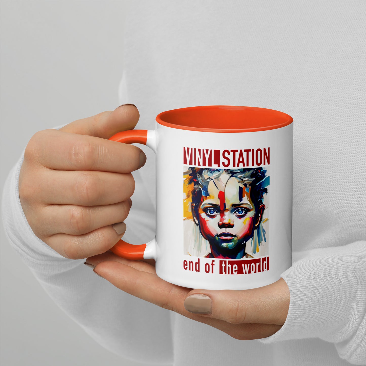 Vinyl Station - Mug with Color Inside - End of the World