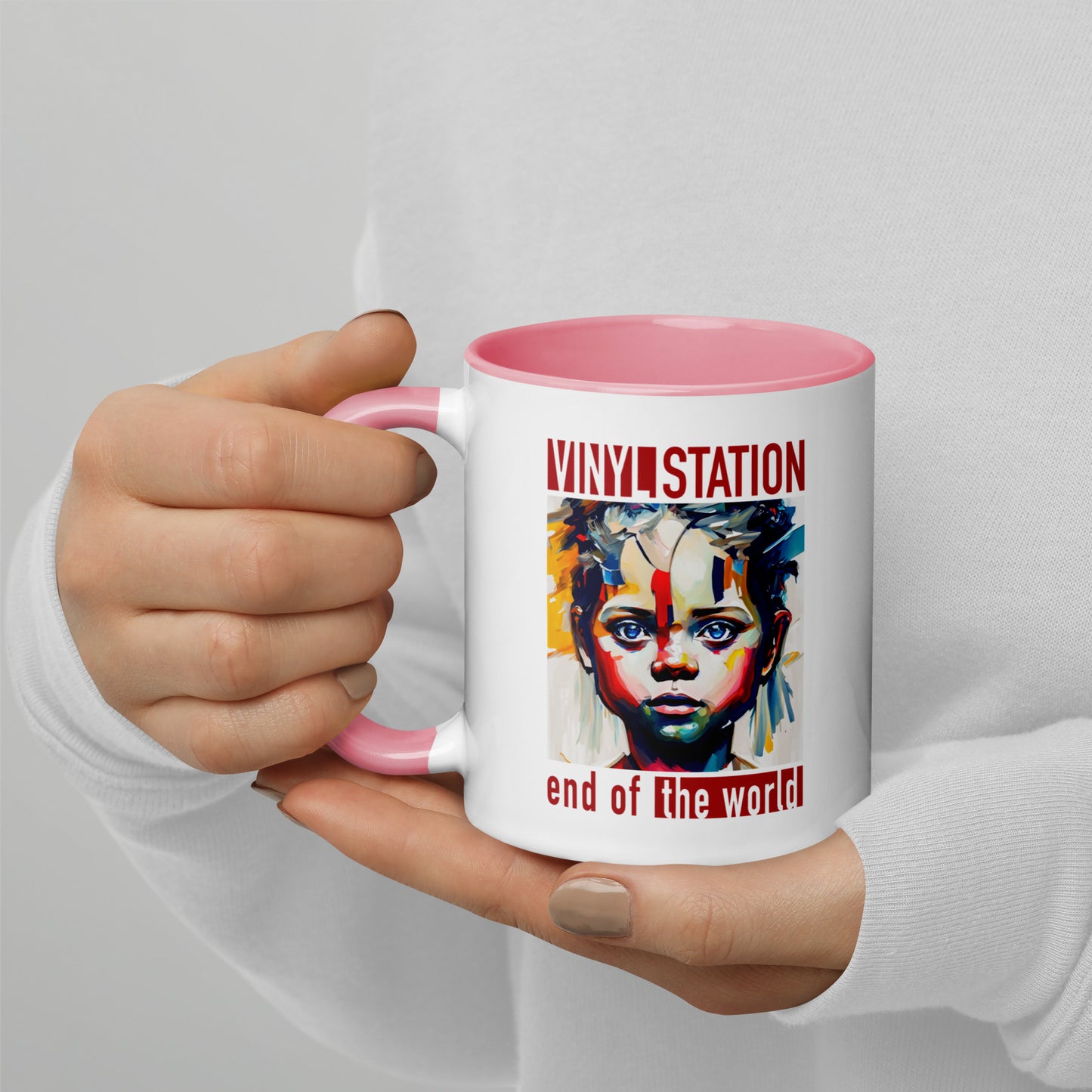 Vinyl Station - Mug with Color Inside - End of the World
