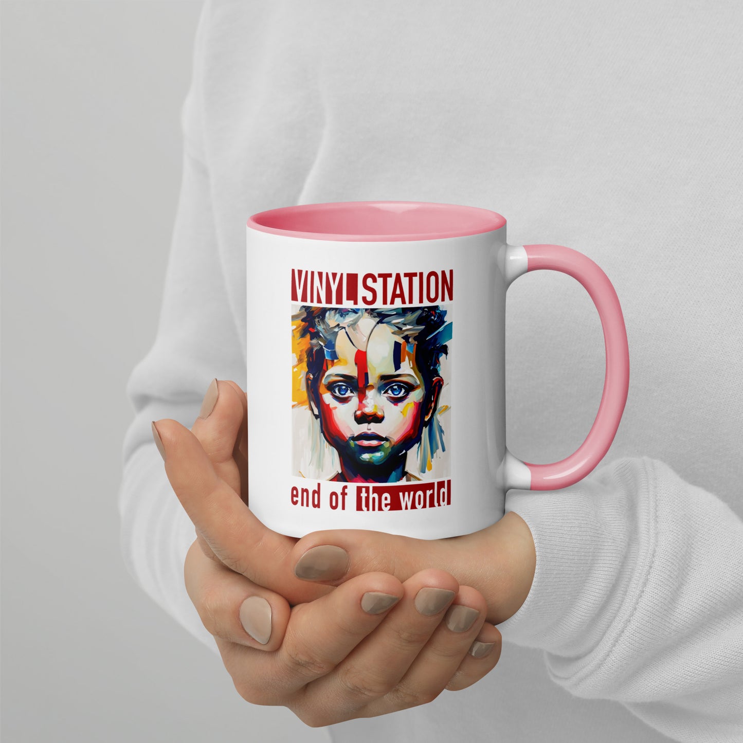 Vinyl Station - Mug with Color Inside - End of the World
