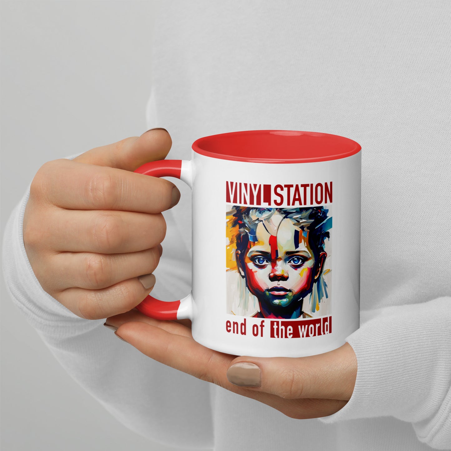 Vinyl Station - Mug with Color Inside - End of the World