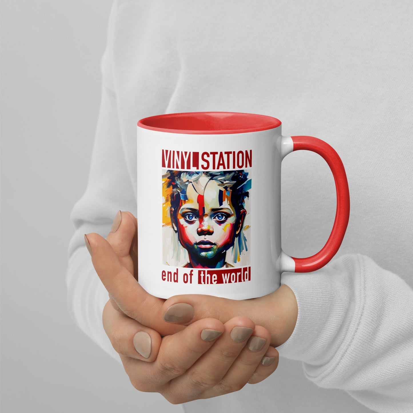 Vinyl Station - Mug with Color Inside - End of the World