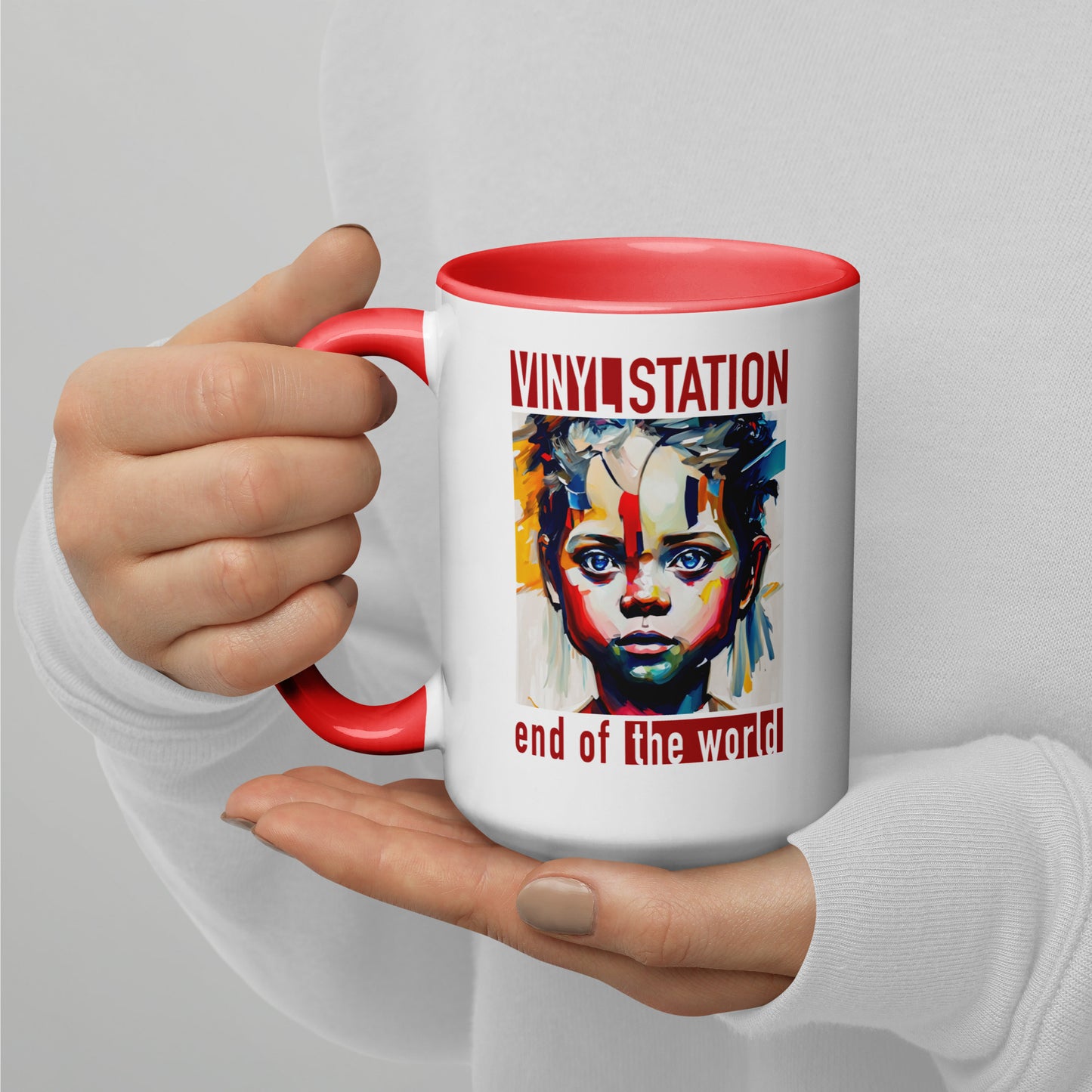 Vinyl Station - Mug with Color Inside - End of the World