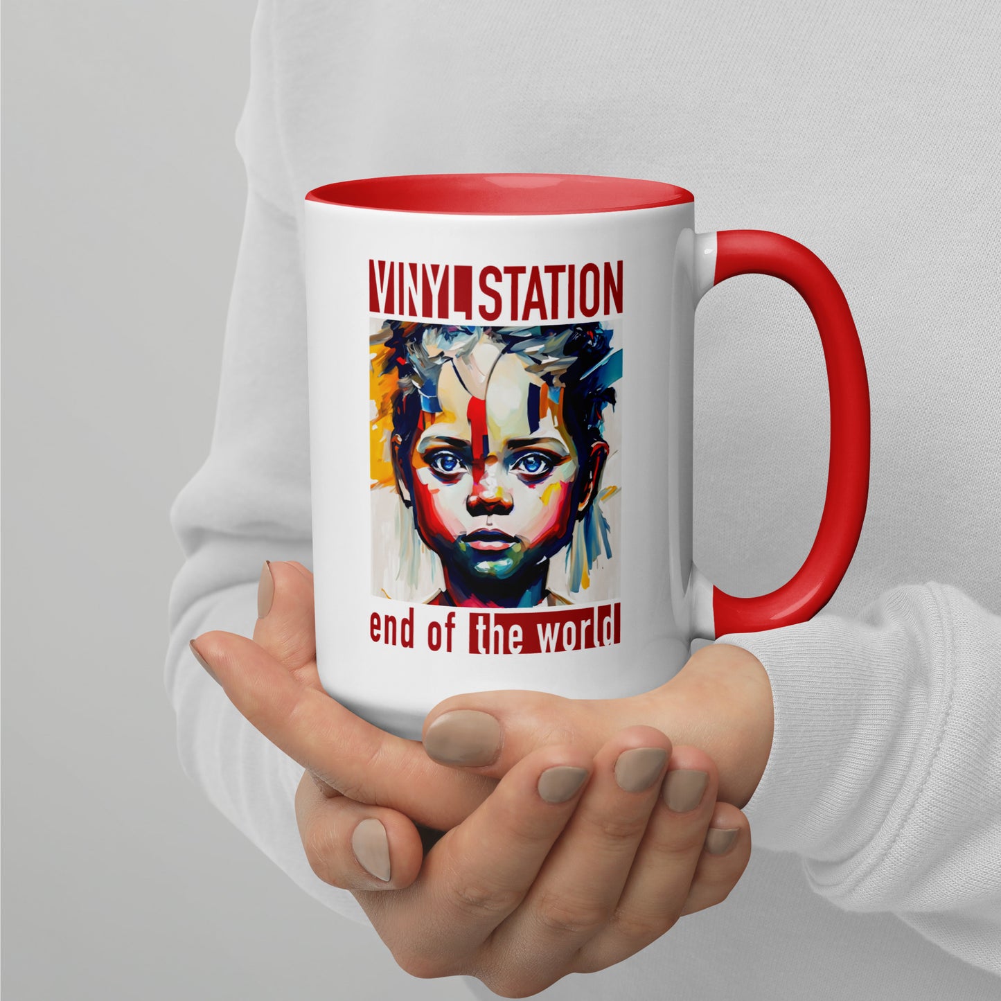 Vinyl Station - Mug with Color Inside - End of the World
