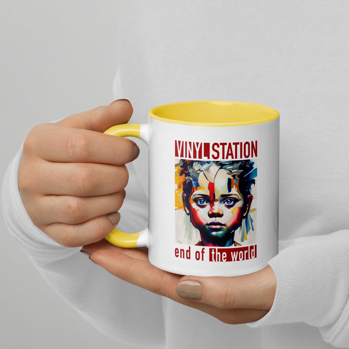 Vinyl Station - Mug with Color Inside - End of the World