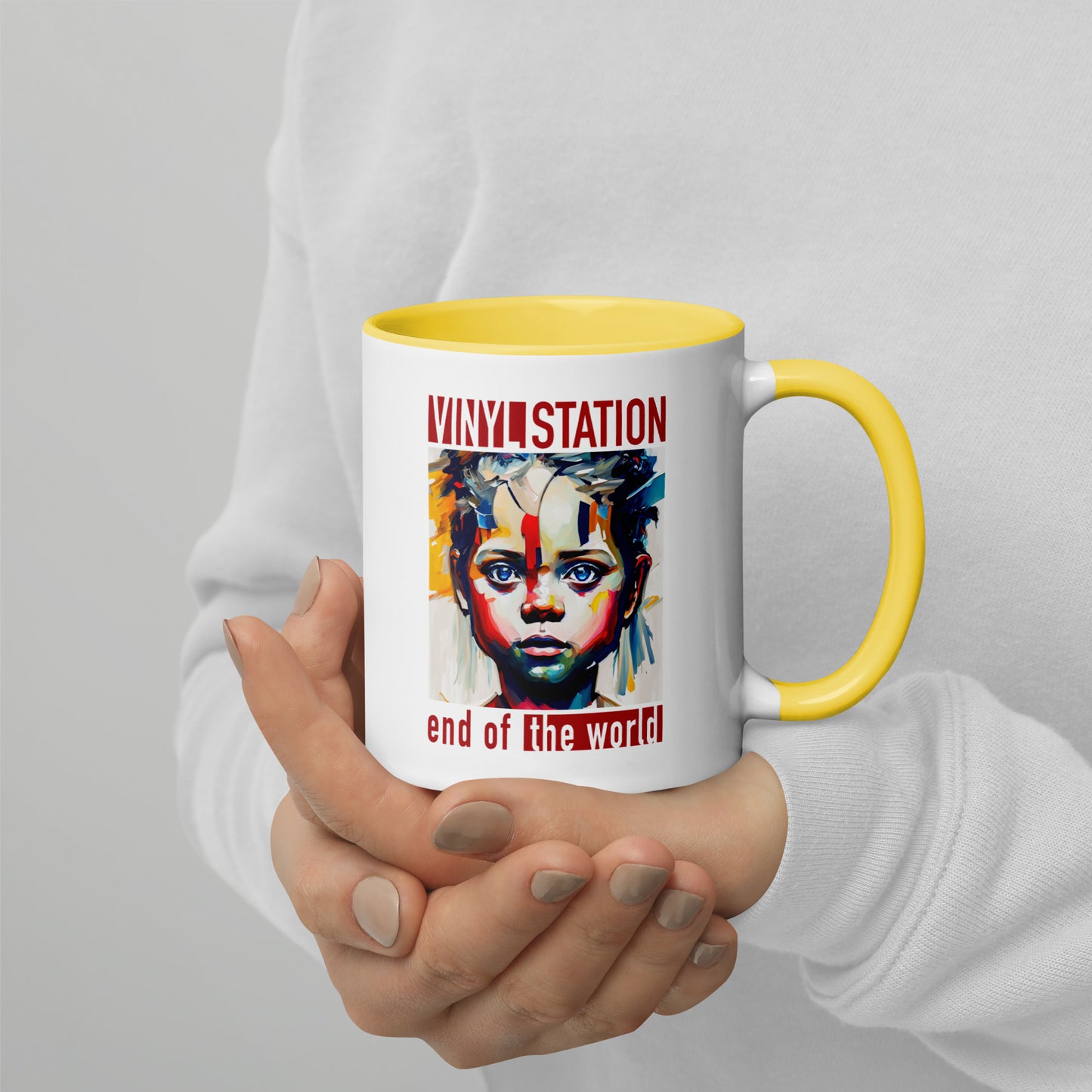 Vinyl Station - Mug with Color Inside - End of the World