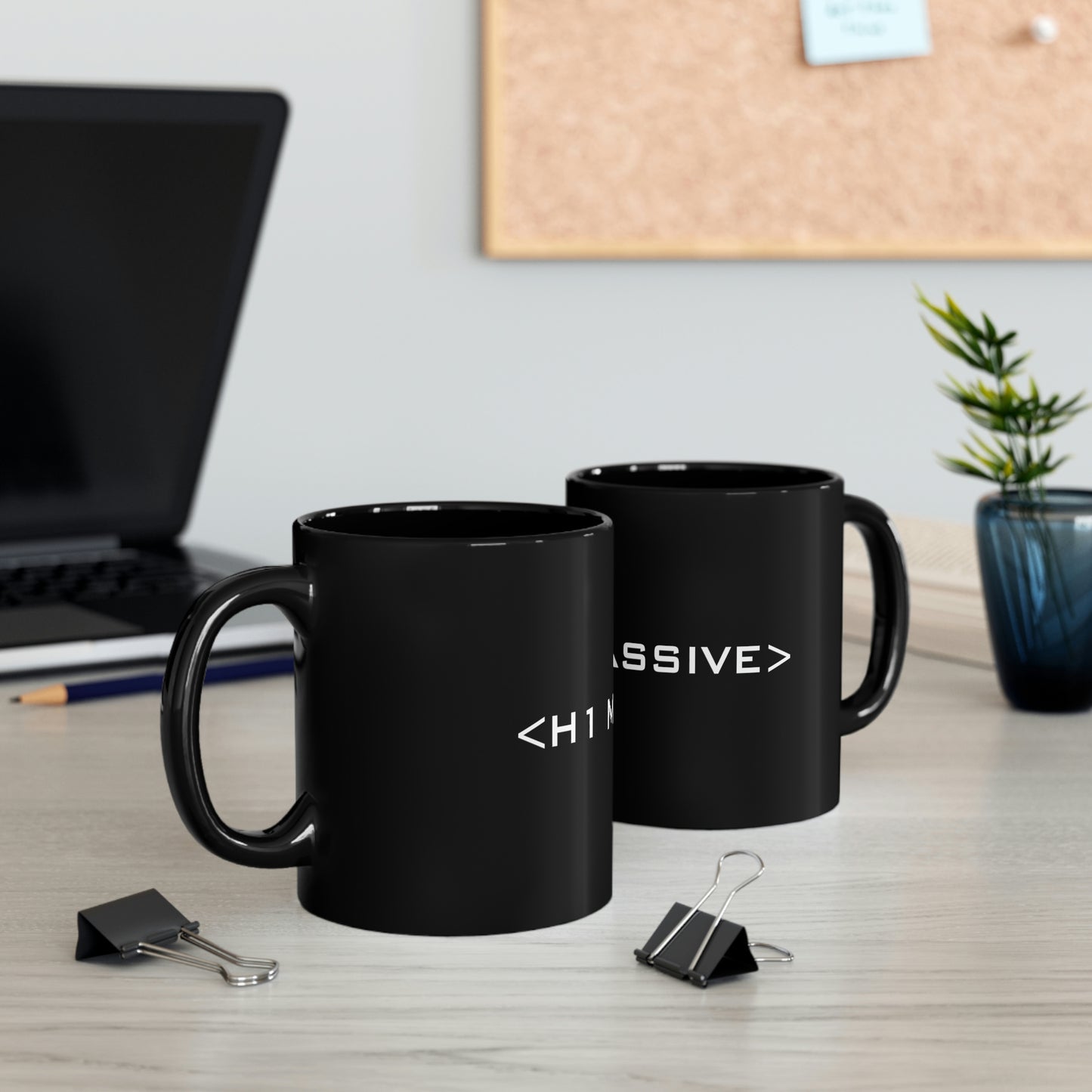 H1 Massive - 11oz Black Mug