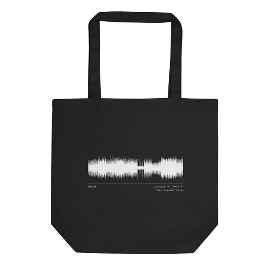 Joey Wit - Eco Tote Bag - Rose Gold #03 Borrowed Time (audio wave)