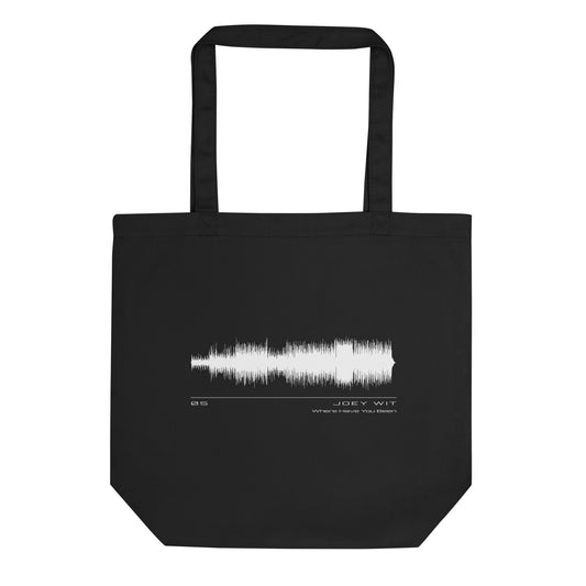 Joey Wit - Eco Tote Bag - Rose Gold #05 Where Have You Been (audio wave)