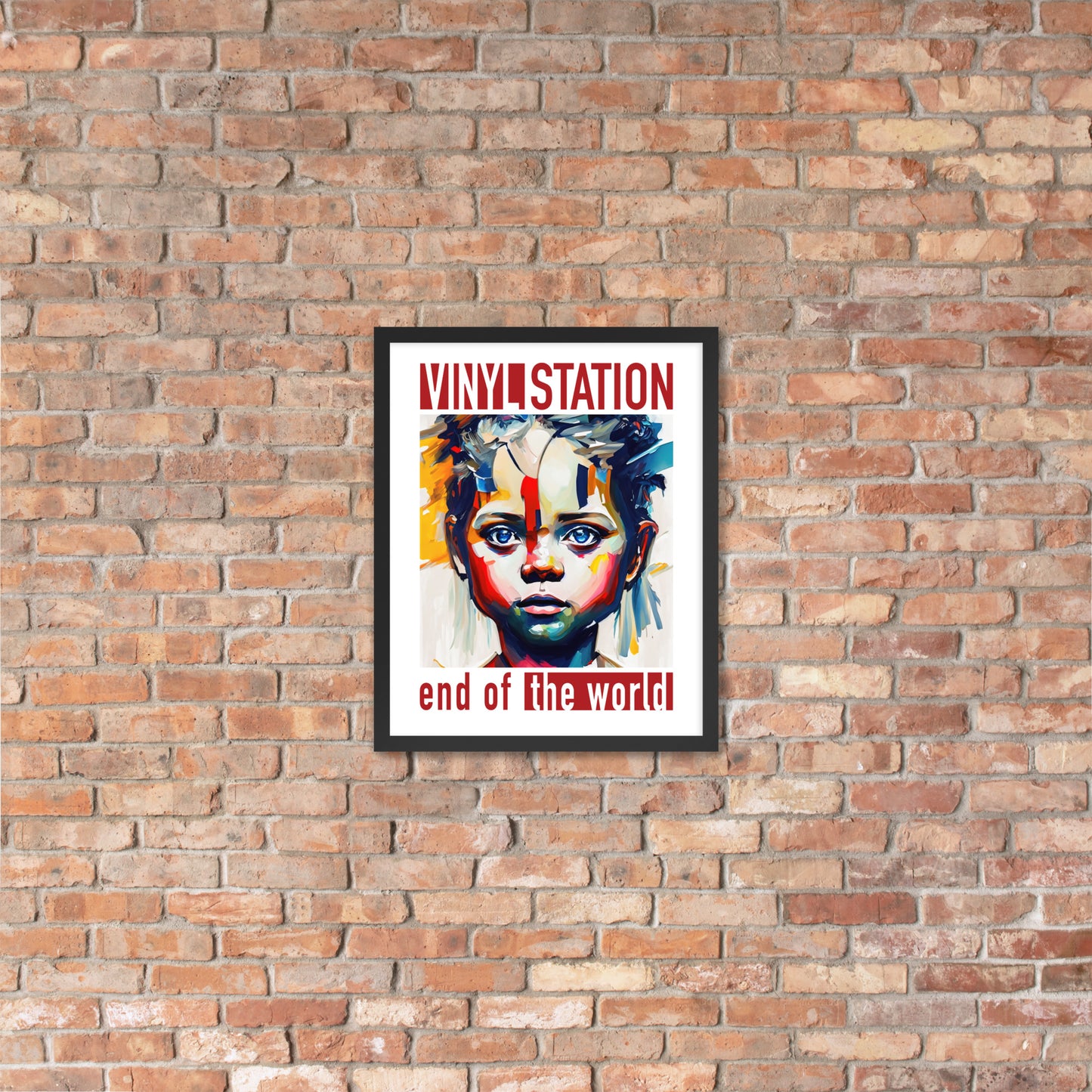 Vinyl Station - Framed poster - End of the World