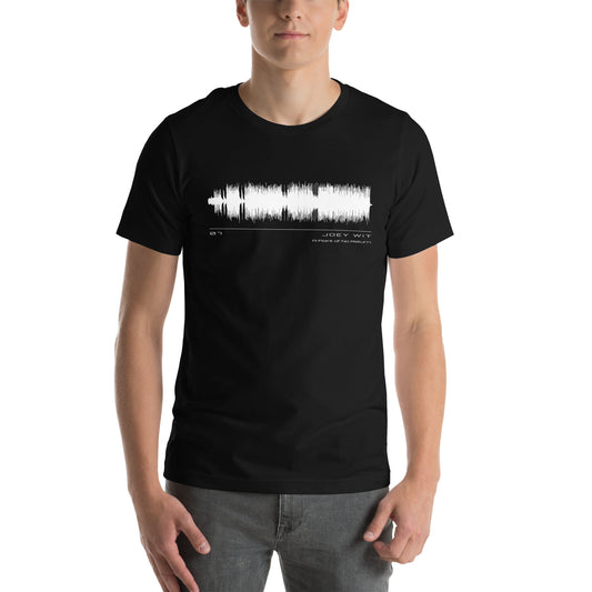 Joey Wit - Unisex T-shirt - Rose Gold #07 A Point of No Return  (audio wave)