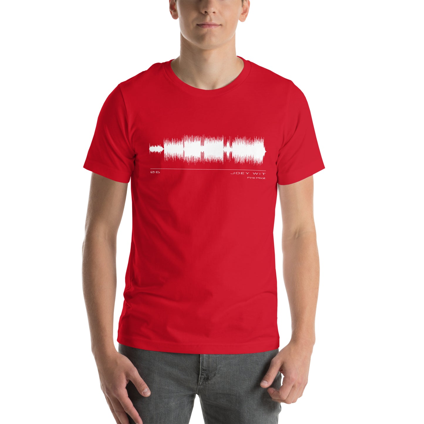 Joey Wit - Unisex T-shirt - Rose Gold #06 Fire Pilot (audio wave)